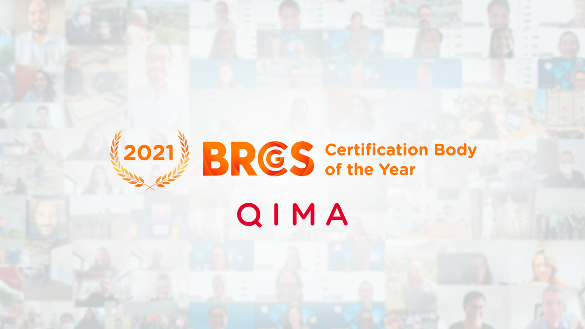 QIMA nombrada Organismo de Certificación Alimentaria del Año por BRCGS